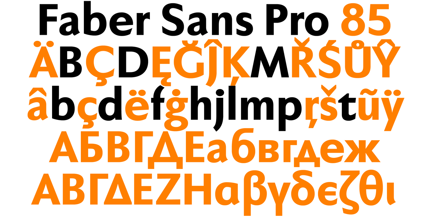 Пример шрифта Faber Sans Pro #5